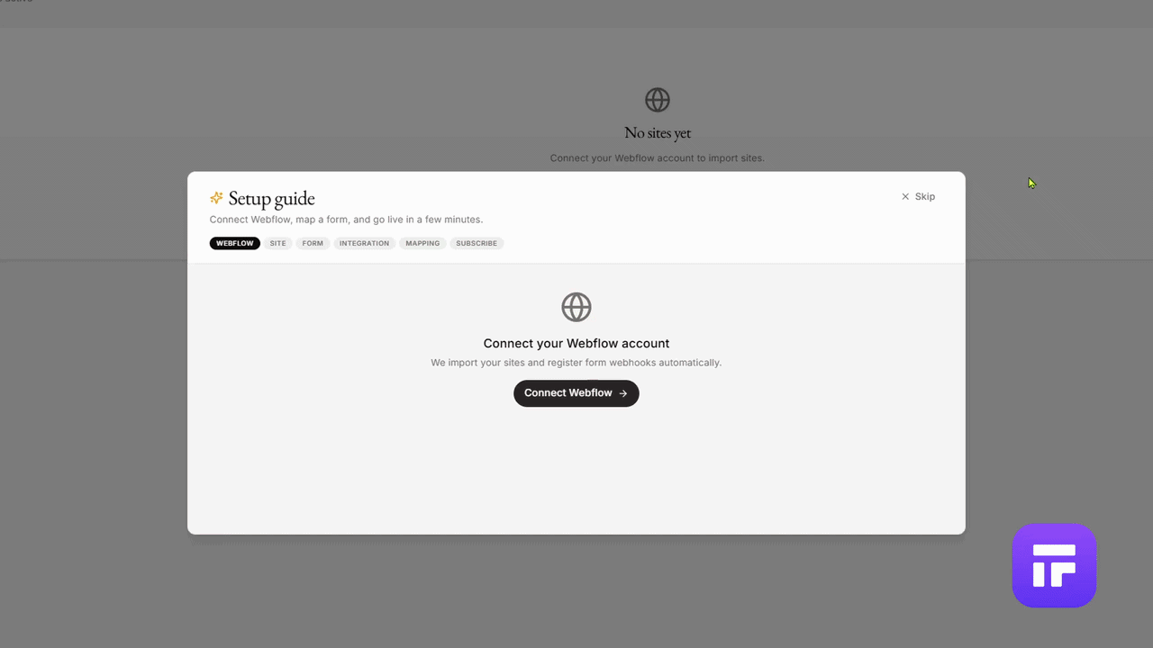 Webflow Sign Up